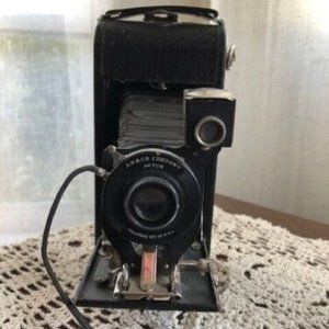 ANSCO Junior No.1A Antique Folding Bellows Camera USA Vintage